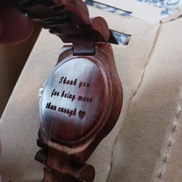 Men's wood watch - Picture 6 of 6